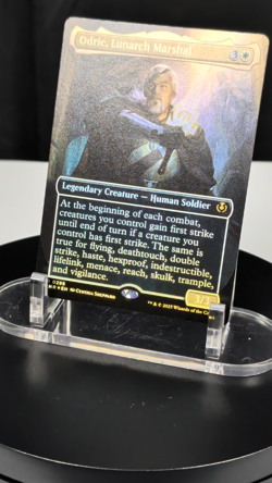 MTG Odric Lunarch Marshal BORDERLESS FOIL NM Innistrad Remastered INR #0298 - Image 2