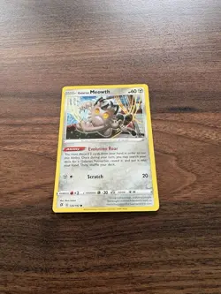 Galarian Meowth SWSH02: Rebel Clash 126/192 Reverse Holo Common NM - Image 2