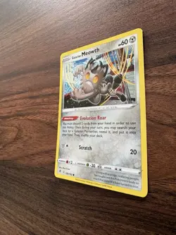 Galarian Meowth SWSH02: Rebel Clash 126/192 Reverse Holo Common NM - Image 4