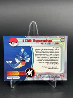 2000 Topps Pokemon TV Animation Edition Series 3 Holo Foil #130 Gyarados - Image 2