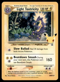 Light Toxtricity SWSH137 HOLO P Sword & Shield Promo Pokemon LP - Image 1