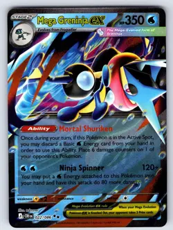 Mega Greninja ex 022/086 Double Rare Chaos Rising Pokemon Holo Near Mint - Image 1