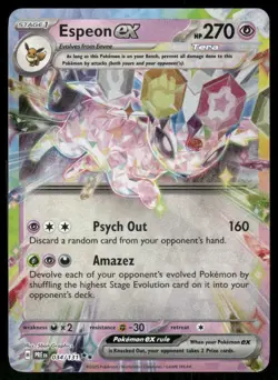 Espeon ex Holo Double Rare SV: Prismatic Evolutions 034/131 NM - Image 1