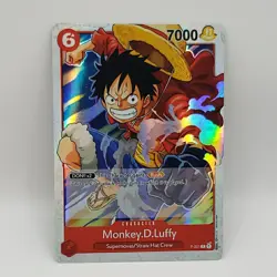 Alt-Art Monkey D. Luffy Super Pre-Release Promo P-001 One Piece Card Game Foil - Image 1