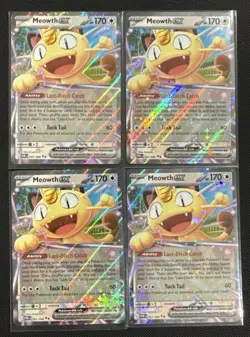 2026 Pokemon Perfect Order Meowth ex Double Rare #062/088 - Lot of 4 - Image 1