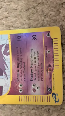 Pokemon TCG Haunter Card Skyridge 63/144 Reverse Holo 2003 Nintendo - Image 4