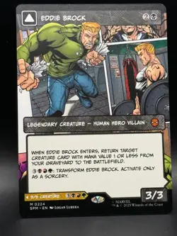 Eddie Brock / Venom (0224) (Borderless) 224 Marvel's Spider-Man MTG NM - Image 1