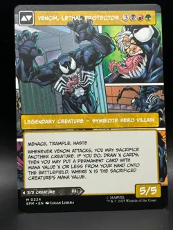 Eddie Brock / Venom (0224) (Borderless) 224 Marvel's Spider-Man MTG NM - Image 2