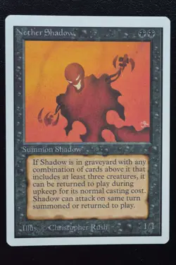 Magic The Gathering MTG NETHER SHADOW Unlimited Edition LP Lightly Played - Image 1