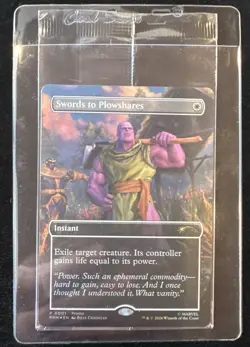 Swords to Plowshares (Borderless) (Magazine Insert) Media Promos Foil - Sealed - Image 1