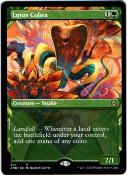 LOTUS COBRA 307 MAGIC: THE GATHERING ZENDIKAR RISING (ZNR) RARE ALT ART - Image 1