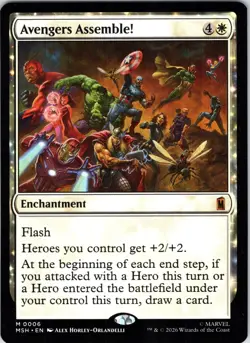 Avengers Assemble! 6 Mythic Marvel Super Heroes Magic: The Gathering Near Mint - Image 1