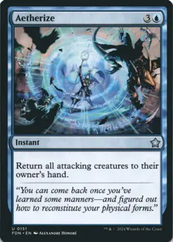 MTG Aetherize Normal NM Foundations Magic 151 - Image 1