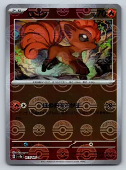 Vulpix (Poke Ball Pattern) Holo Common SV2a: Pokemon Card 151 037/165 NM - Image 1