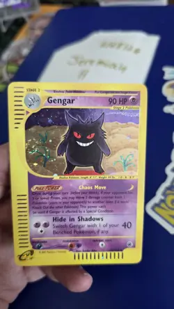 2002 Pokemon Gengar #13/165 Expedition Base Set Holo PERFECT SWIRL🌀 🔥 B - Image 1