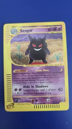 2002 Pokemon Gengar #13/165 Expedition Base Set Holo PERFECT SWIRL🌀 🔥 B - Image 2