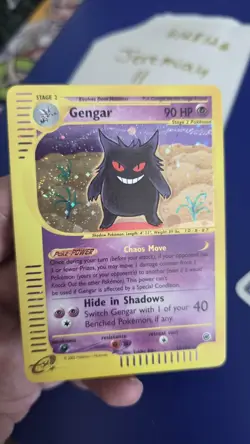 2002 Pokemon Gengar #13/165 Expedition Base Set Holo PERFECT SWIRL🌀 🔥 B - Image 5