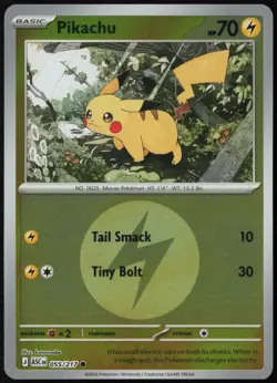Pikachu (Energy Symbol) 055/217 Ascended Heroes Reverse Holo Pokemon NM - Image 1
