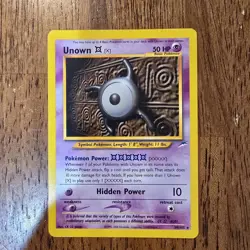 Pokemon Card - Unown [X] 30/105 Unlimited WOTC Rare - Neo Destiny - Image 1