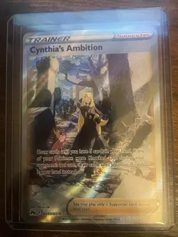 Cynthia's Ambition GG60/GG70 Crown Zenith: Galarian Gallery Full Art Holo NM - Image 1