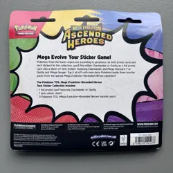 Pokemon TCG Ascended Heroes Gastly Tech Sticker 3-Pack Blister New Sealed - Image 2