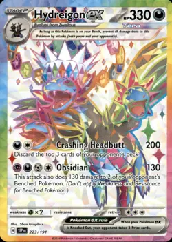 Hydreigon ex 223/191 Ultra Rare Surging Sparks Pokemon Holo Near Mint - Image 1