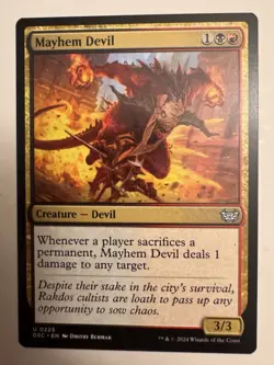 Mayhem Devil 0225 Commander: Duskmourn: House of Horror DSC MTG Magic - Image 1