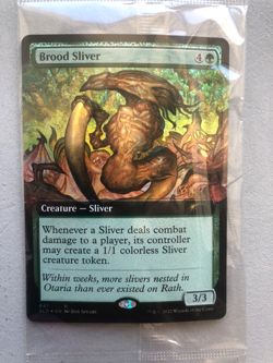 Mtg Carte Magic Secret Lair Brood Sliver Extended FOIL Sealed English NM - Image 1