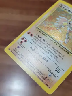 PL Pokemon TCG Fossil Set Hitmonlee Holo Card 7/62 WoTC - Image 2