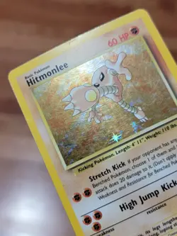 PL Pokemon TCG Fossil Set Hitmonlee Holo Card 7/62 WoTC - Image 3