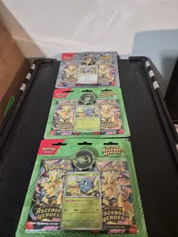 3 Pokemon TCG Mega Evolution: Ascended Heroes: 2-Pack Blister lot - Image 1