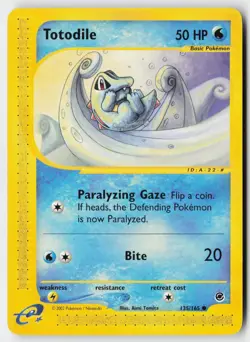 Pokemon Totodile - 135/165 - Common Expedition Base Set LP - Image 1