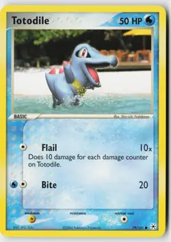 Pokemon Totodile - 79/101 - Common Hidden Legends LP - Image 1