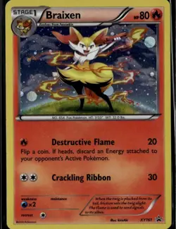 Braixen Promo XY Promos XY161 Fire Holo Pokemon Card - Image 1