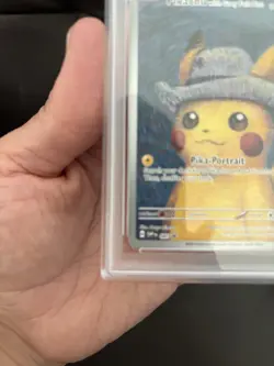 [Small Chip corner] Pokemon Pikachu with Grey Felt Hat 085 ENG 2023 PSA 9 Promo - Image 3