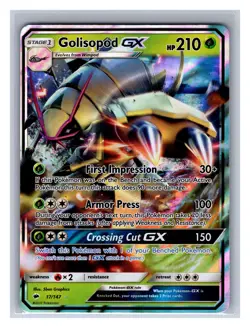 Golisopod GX 17/147 NM - Burning Shadows - Ultra Rare - Pokemon TCG - Image 1