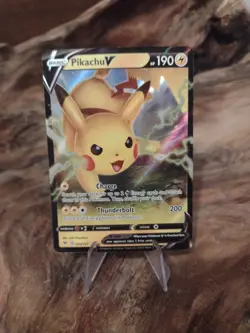 Pikachu V Ultra Rare - 043/185 Vivid Voltage - Pokemon TCG - Mint/NM - Image 1
