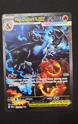 Mega Charizard X EX 125/094 Me02 Phantasmal Flames Holo English - Image 1
