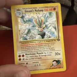 Wizards of the Coast Giovanni's Machamp 6/132 Gym Challenge Holo Rare EN 100HP - Image 1