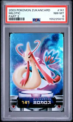 2003 CARDDASS POKEMON ADVANCED GENERATION ZUKANCARD PART 2 #141 MILOTIC PSA 8 - Image 1