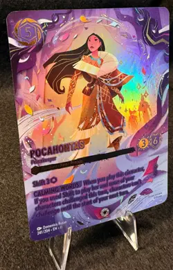 Disney Lorcana - Pocahontas - Peacekeeper (ICONIC) 241/204 Winterspell -NM!!!!!! - Image 2