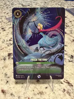 Disney Lorcana Freeze the Vine 231/204 Winterspell Enchanted - Image 1