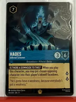 Hades Infernal Schemer 151/204 Fabled Legendary Non-Foil Disney Lorcana - Image 1