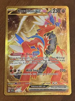 Koraidon ex 254/198 SV01: Scarlet & Violet Base Set Holo Gold Hyper Rare 2023 NM - Image 1