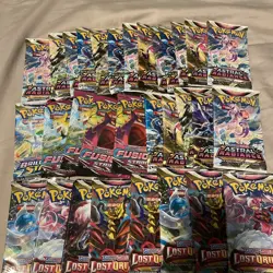 36x Pack Pokemon TCG Sword & Shield Custom Booster Box From 5 Different Sets - Image 4