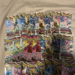 36x Pack Pokemon TCG Sword & Shield Custom Booster Box From 5 Different Sets - Image 5