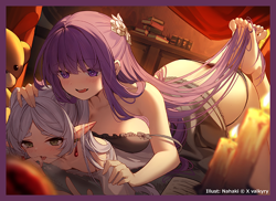 Frieren :Beyond Journey's End Frieren & Fern Doujin Card Sleeve Protector - Image 1