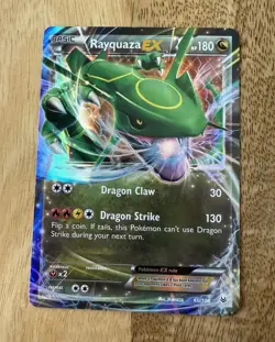 Rayquaza EX 60/108 Roaring Skies Near Mint Pokemon Card - Image 1
