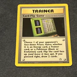 Pokemon TCG Card-Flip Game (Goldenrod Game Corner) 92/111 Neo Genesis Vintage NM - Image 3