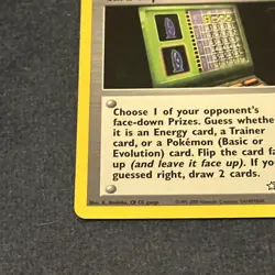 Pokemon TCG Card-Flip Game (Goldenrod Game Corner) 92/111 Neo Genesis Vintage NM - Image 4